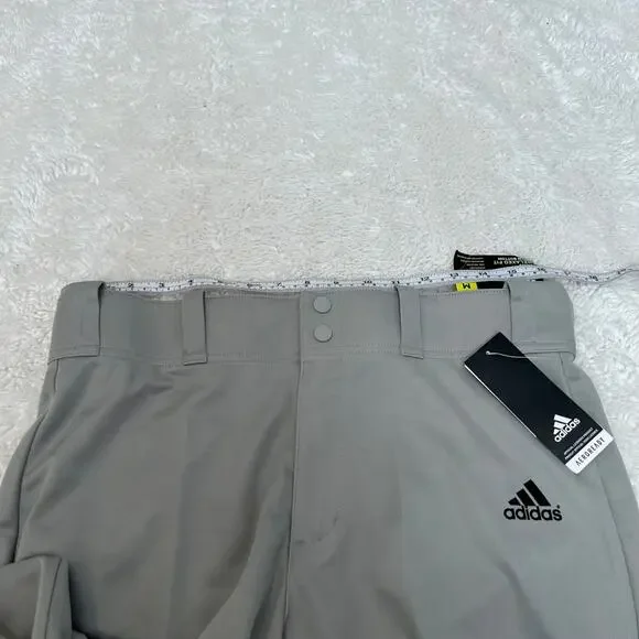 NWT Adidas Men Triple Strip Grey Baseball Pants M Athleisure Luxe Casual Workout - Picture 5 of 8